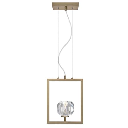 Westinghouse Pendant LED Dimmable 5W Zoa, Brushed Brass Crystal Glass 6130900